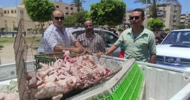 حماية صحة المواطنين خط أحمر: ضبط دواجن نافقة قبل بيعها في سوق الزهور ببورسعيد
