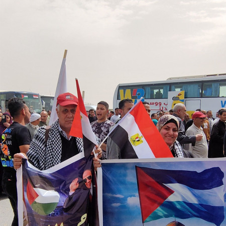 حماة الوطن ببورسعيد في العريش: "لا للتهجير.. نعم لدعم الشعب الفلسطيني"