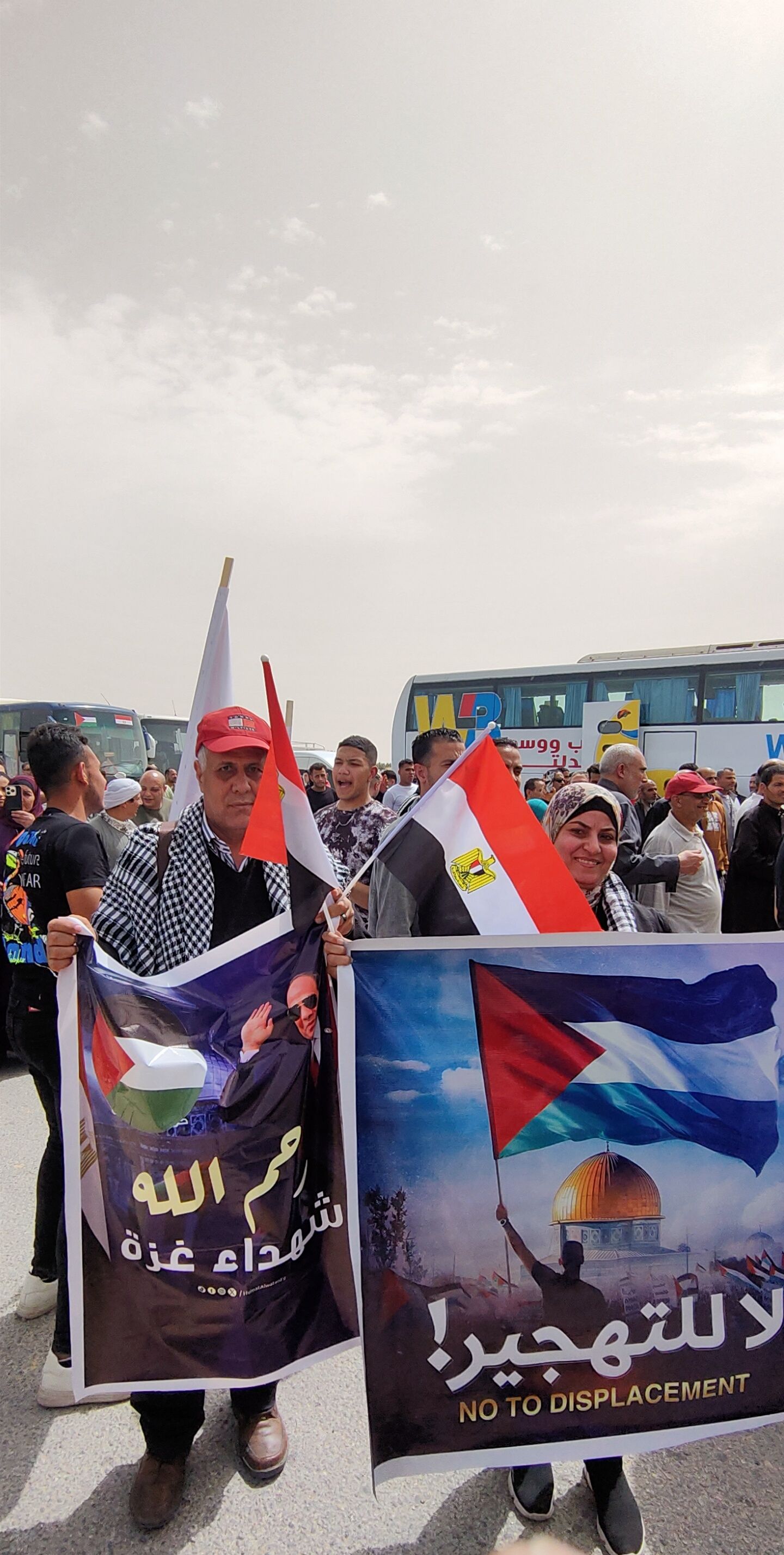حماة الوطن ببورسعيد في العريش: "لا للتهجير.. نعم لدعم الشعب الفلسطيني"